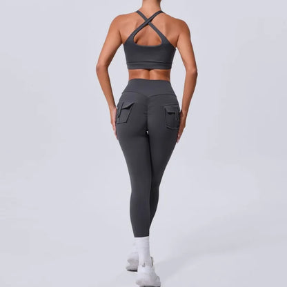 Women Seamless Sets Pants Vest Suits - NORDUM.SHOP