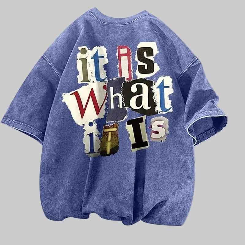 Statement™ Oversized Tee – “It Is What It Is” - NORDUM.SHOP