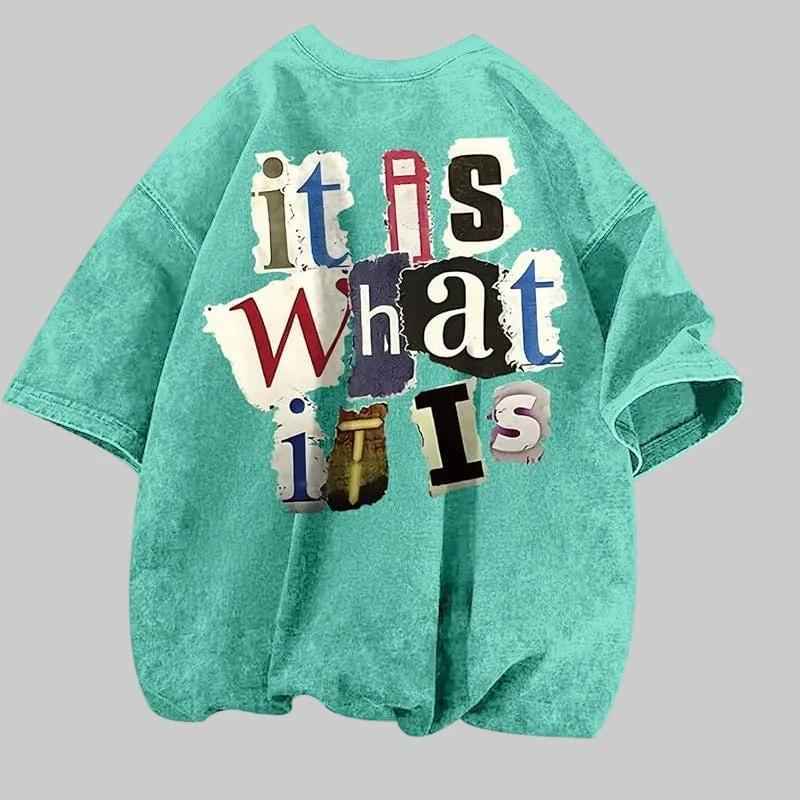 Statement™ Oversized Tee – “It Is What It Is” - NORDUM.SHOP