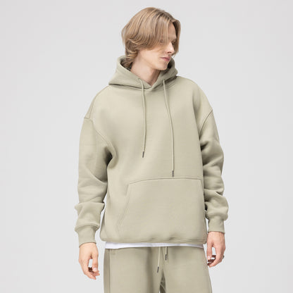 Autumn And Winter Heavyweight Plush Shoulder Down Hooded Sweater For Men - NORDUM.SHOP