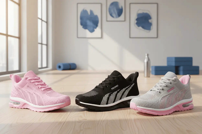 Chic Breeze Women's Sports Sneakers TwinTilt Steel Pet Feeder