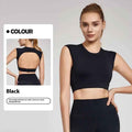 SculptBack™ Crop Top – Open Back & High Support - NORDUM.SHOP