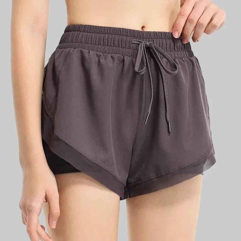 Yoga Shorts Stretch Slim Fit Running Fitness Pants Women - NORDUM.SHOP