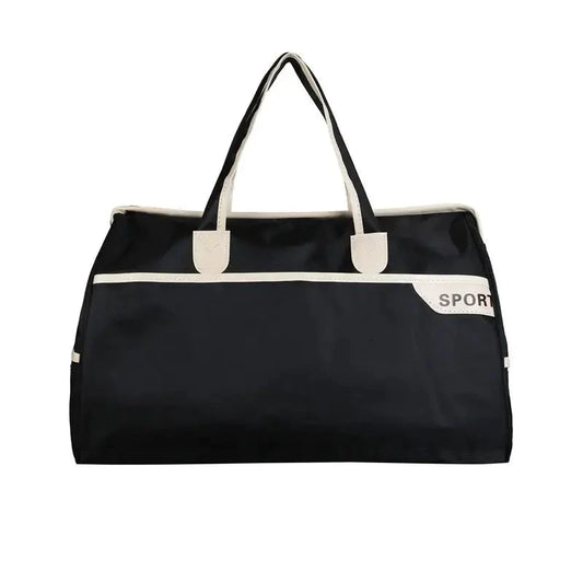 Fashionable Large Capacity Travel Bag for Men and Women Black TwinTilt Steel Pet Feeder