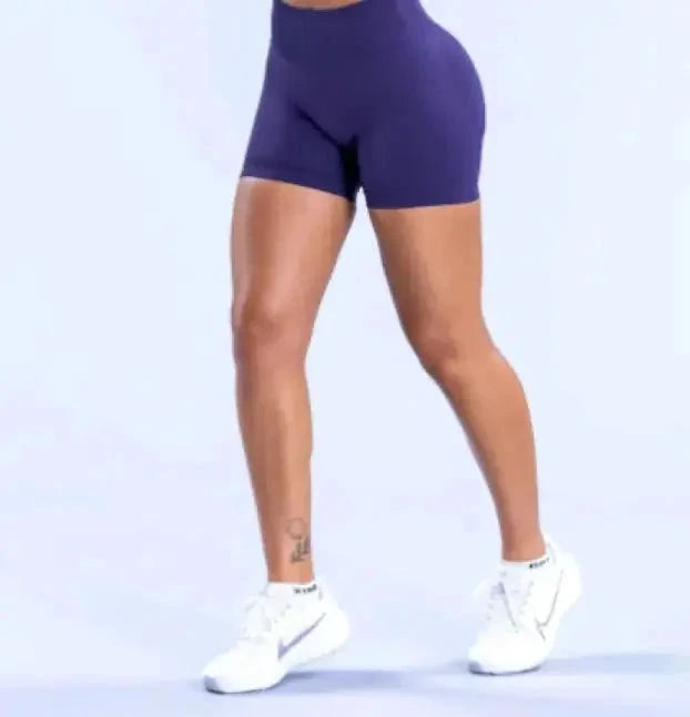 FlexFlow Seamless Yoga Shorts Indigo Blue Small TwinTilt Steel Pet Feeder