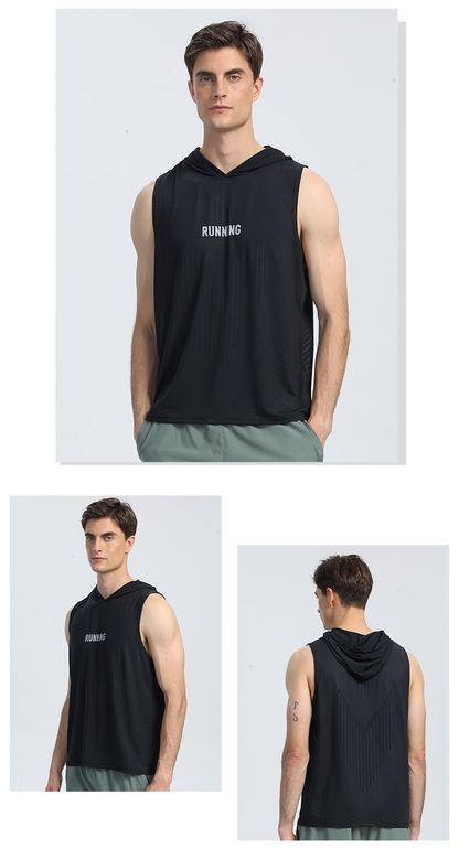 Men's Hooded Sports Tank Top - NORDUM.SHOP