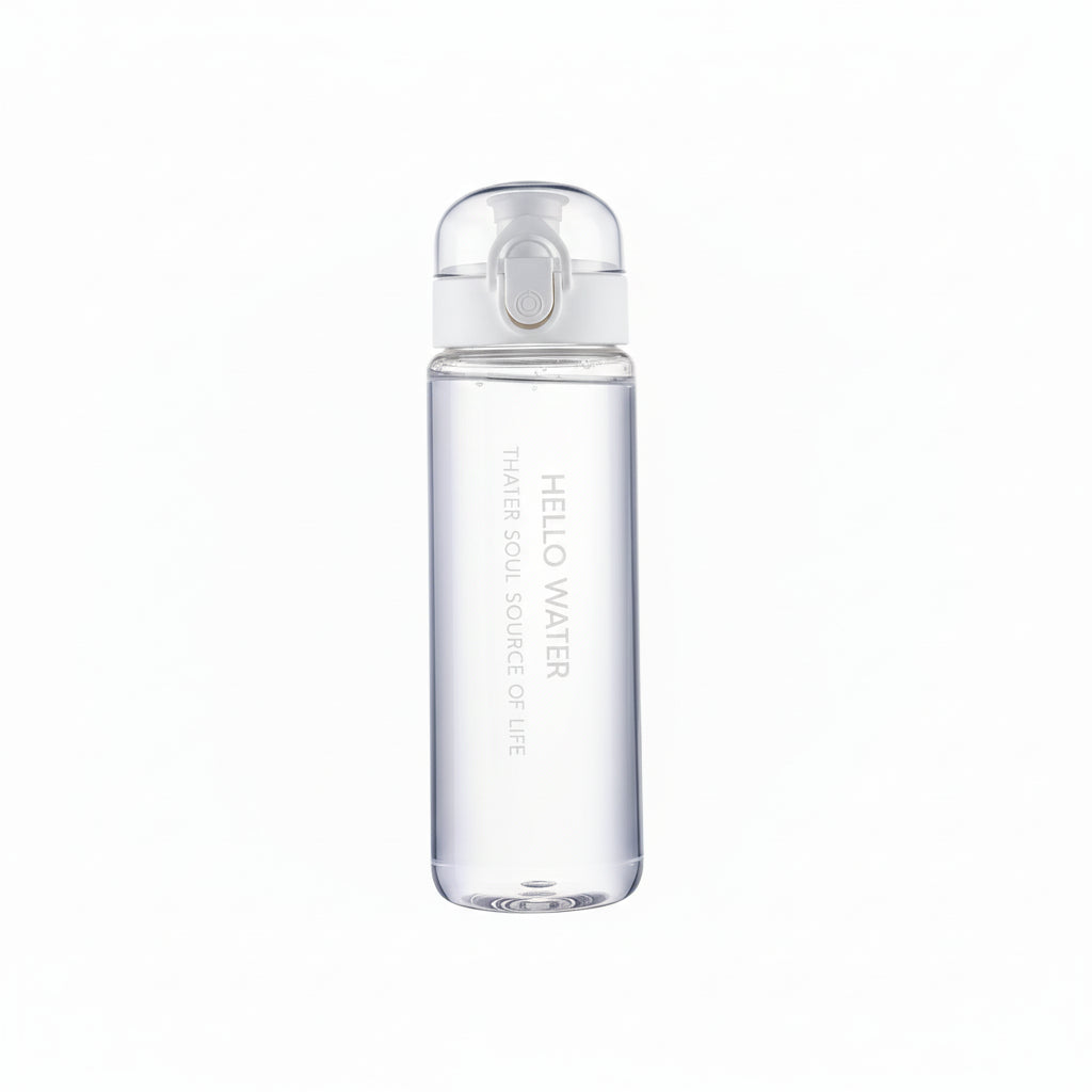 AquaGuard Portable Hydration Transparent white TwinTilt Steel Pet Feeder