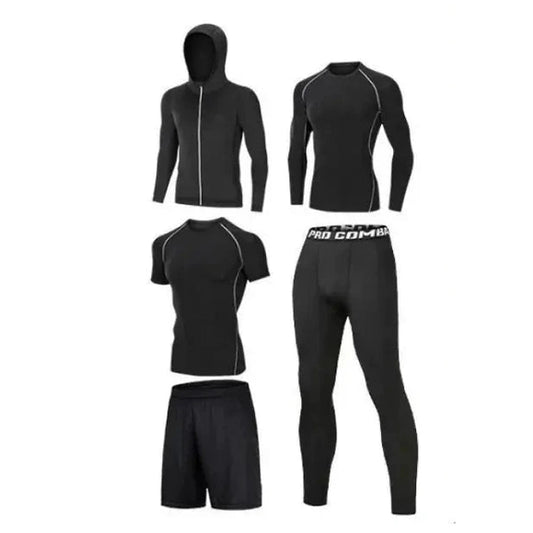 Men's 7-Piece Compression Running & Gym Fitness Set TwinTilt Steel Pet Feeder