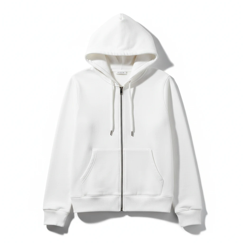 CozyZip Unisex Hoodies White TwinTilt Steel Pet Feeder