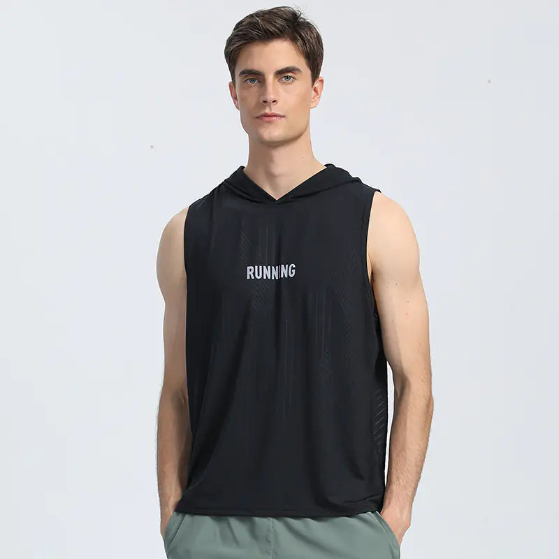 Men's Hooded Sports Tank Top - NORDUM.SHOP